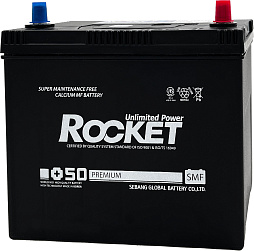 АКБ ROCKET Asia 6ст-55 (о.п.) 520А 238*129*225 (SMF75B24L) тонк. кл. (2024г)