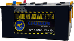 АКБ ТЮМЕНСКИЕ АККУМУЛЯТОРЫ СТАНДАРТ 6ст-132 (о.п.) 960А 513*189*230 кр. плоская конус