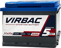 АКБ VIRBAC 6ст-60 (о.п.) 640А 242*175*190