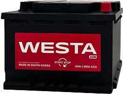АКБ WESTA AGM 6ст-65 (о.п.) 680А 242*173*190 (AGM 65 L2)
