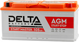 АКБ DELTA START MASTER AGM 6ст-105 (о.п.) 950А 394*175*190
