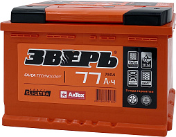 АКБ ЗВЕРЬ 6ст-77 (о.п.) 750А 278*175*190