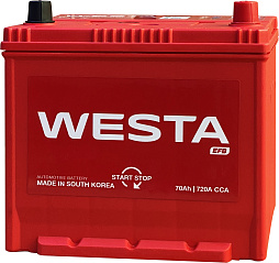 АКБ WESTA EFB Asia 6ст-70 (о.п.) 720А 232*175*220 (EFB Q85)