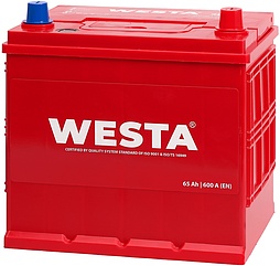 АКБ WESTA Asia 6ст-65 (о.п.) 600А 230*172*225 (SMF85D23L) Турция