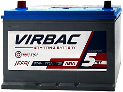 АКБ VIRBAC Asia EFB 6ст-82 (п.п.) 770А 260*175*225