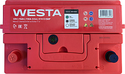 АКБ WESTA 6ст-75 (п.п.) 700А 278*175*190 (57413 SMF)