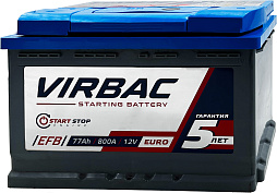 АКБ VIRBAC EFB 6ст-77 (п.п.) 800А 278*175*190