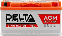 АКБ DELTA START MASTER AGM 6ст-95 (о.п.) 850А 353*175*190
