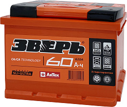 АКБ ЗВЕРЬ 6ст-60 (о.п.) 620А 242*175*190
